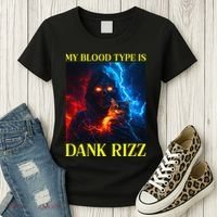 Hard Skeleton Funny Oddly Specific Dank Rizz Meme Women's T-Shirt thumb 3