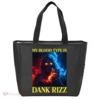 Hard Skeleton Funny Oddly Specific Dank Rizz Meme Tote Bag thumb 0
