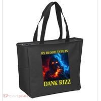 Hard Skeleton Funny Oddly Specific Dank Rizz Meme Tote Bag thumb 2