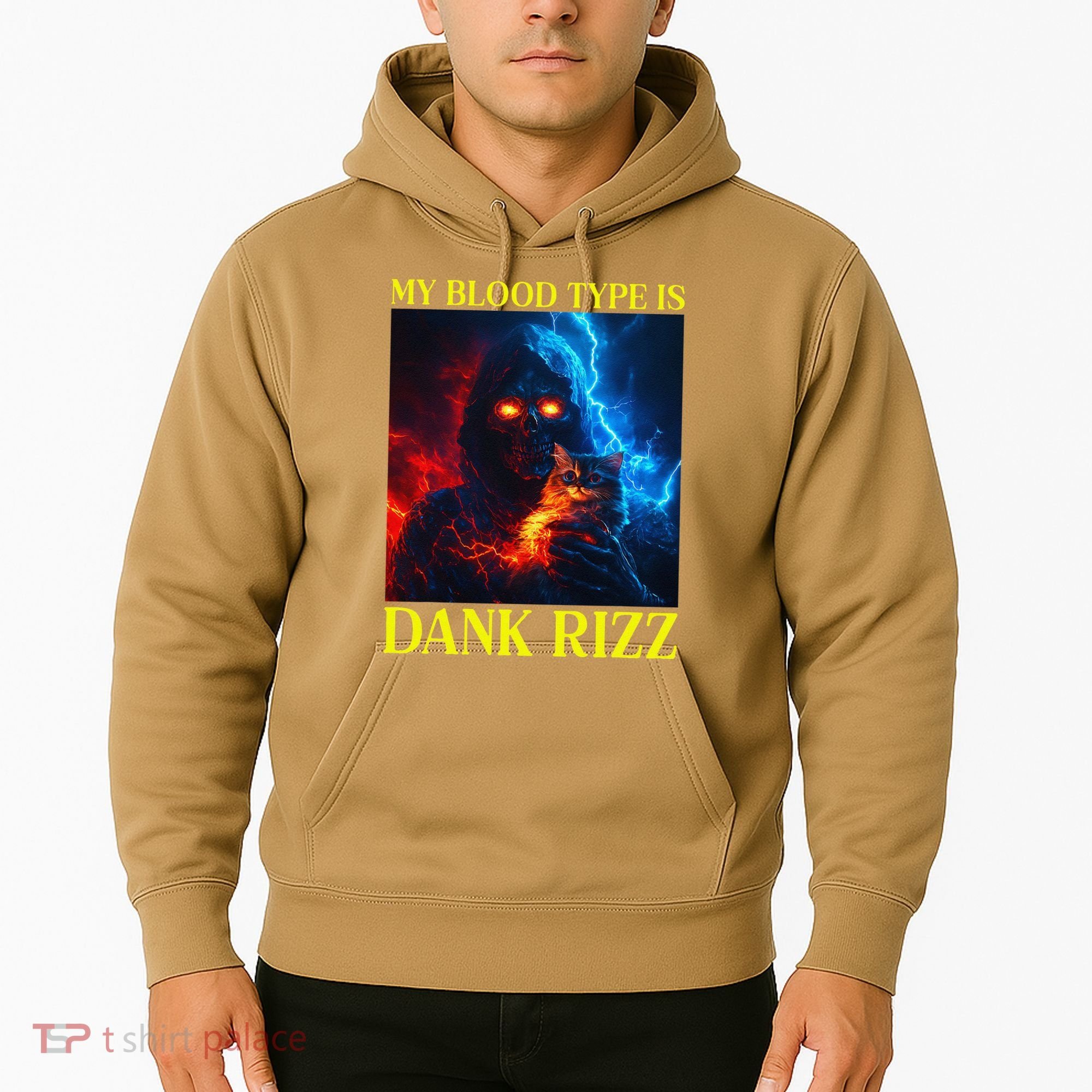 Hard Skeleton Funny Oddly Specific Dank Rizz Meme Hoodie