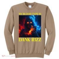 Hard Skeleton Funny Oddly Specific Dank Rizz Meme Sweatshirt thumb 0