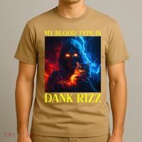Hard Skeleton Funny Oddly Specific Dank Rizz Meme T-Shirt thumb 3