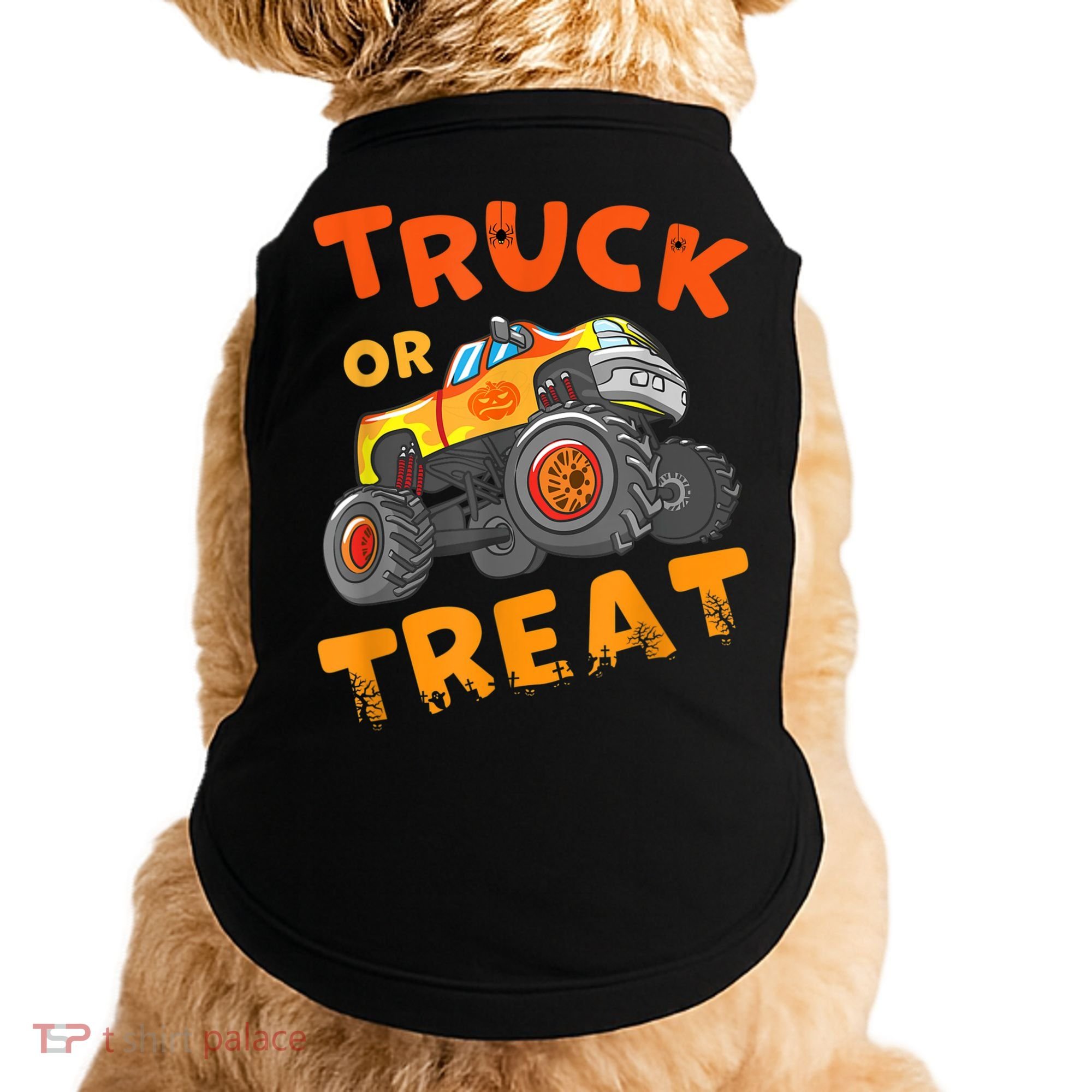 Halloween Shirt For Monster Truck Outfit For Boys Doggie Tank
