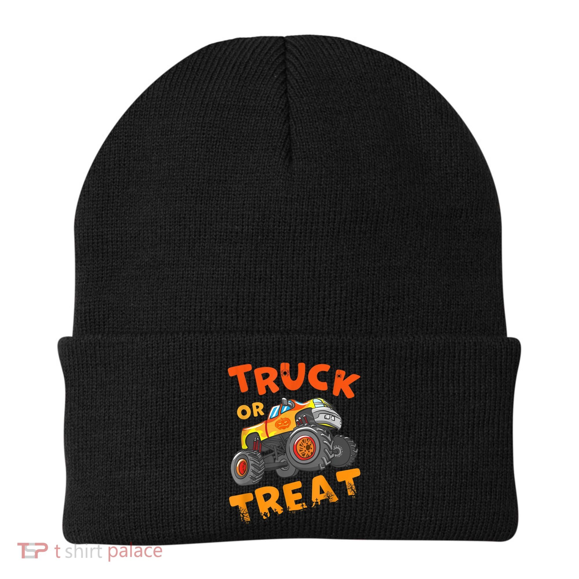 Halloween Shirt For Monster Truck Outfit For Boys Beanie