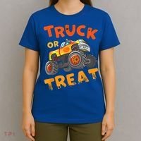 Halloween Shirt For Monster Truck Outfit For Boys T-Shirt thumb 4