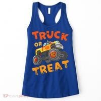 Halloween Shirt For Monster Truck Outfit For Boys Women's Tank Top thumb 0