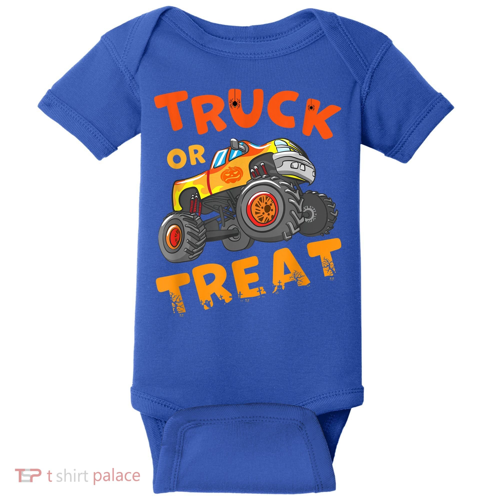 Halloween Shirt For Monster Truck Outfit For Boys Baby Bodysuit