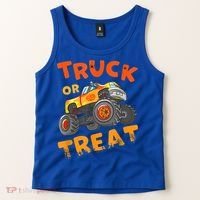 Halloween Shirt For Monster Truck Outfit For Boys Tank Top thumb 2
