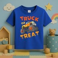 Halloween Shirt For Monster Truck Outfit For Boys Toddler T-Shirt thumb 3