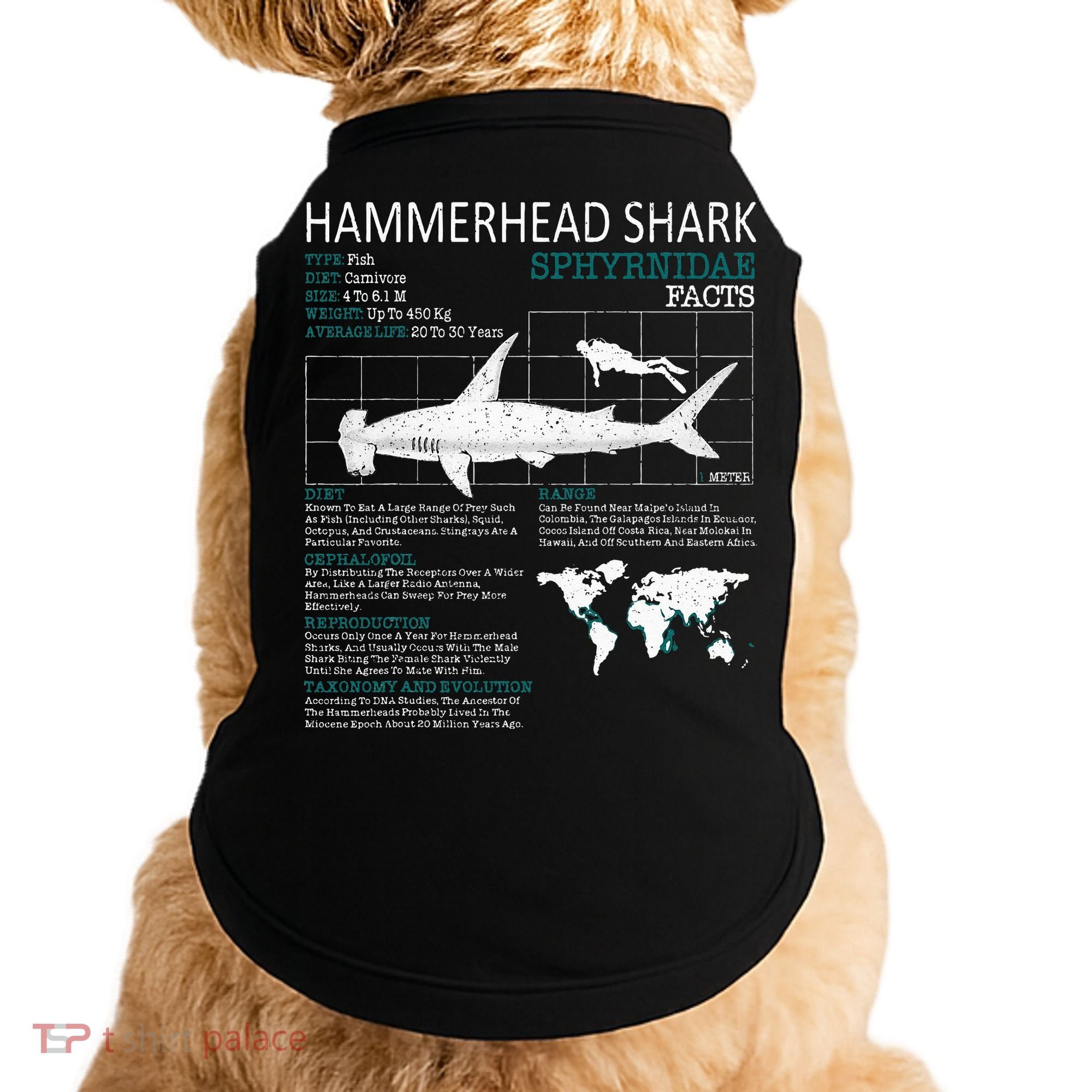 Hammerhead Shark Facts Shark Funny Lover Gift Doggie Tank