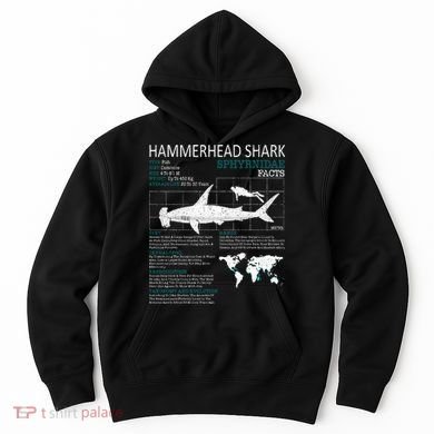 Hammerhead Shark Facts Shark Funny Lover Gift Hoodie