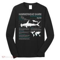 Hammerhead Shark Facts Shark Funny Lover Gift Long Sleeve Shirt thumb 0