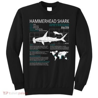 Hammerhead Shark Facts Shark Funny Lover Gift Sweatshirt