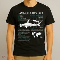 Hammerhead Shark Facts Shark Funny Lover Gift T-Shirt thumb 3