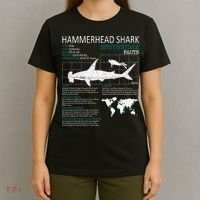 Hammerhead Shark Facts Shark Funny Lover Gift T-Shirt thumb 4
