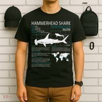 Hammerhead Shark Facts Shark Funny Lover Gift T-Shirt thumb 6