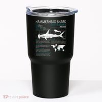 Hammerhead Shark Facts Shark Funny Lover Gift Tumbler thumb 0