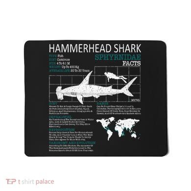 Hammerhead Shark Facts Shark Funny Lover Gift Mousepad