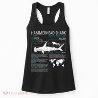 Hammerhead Shark Facts Shark Funny Lover Gift Women's Tank Top thumb 0