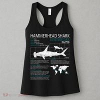 Hammerhead Shark Facts Shark Funny Lover Gift Women's Tank Top thumb 3