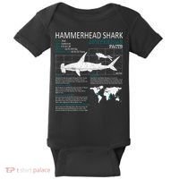Hammerhead Shark Facts Shark Funny Lover Gift Baby Bodysuit thumb 0