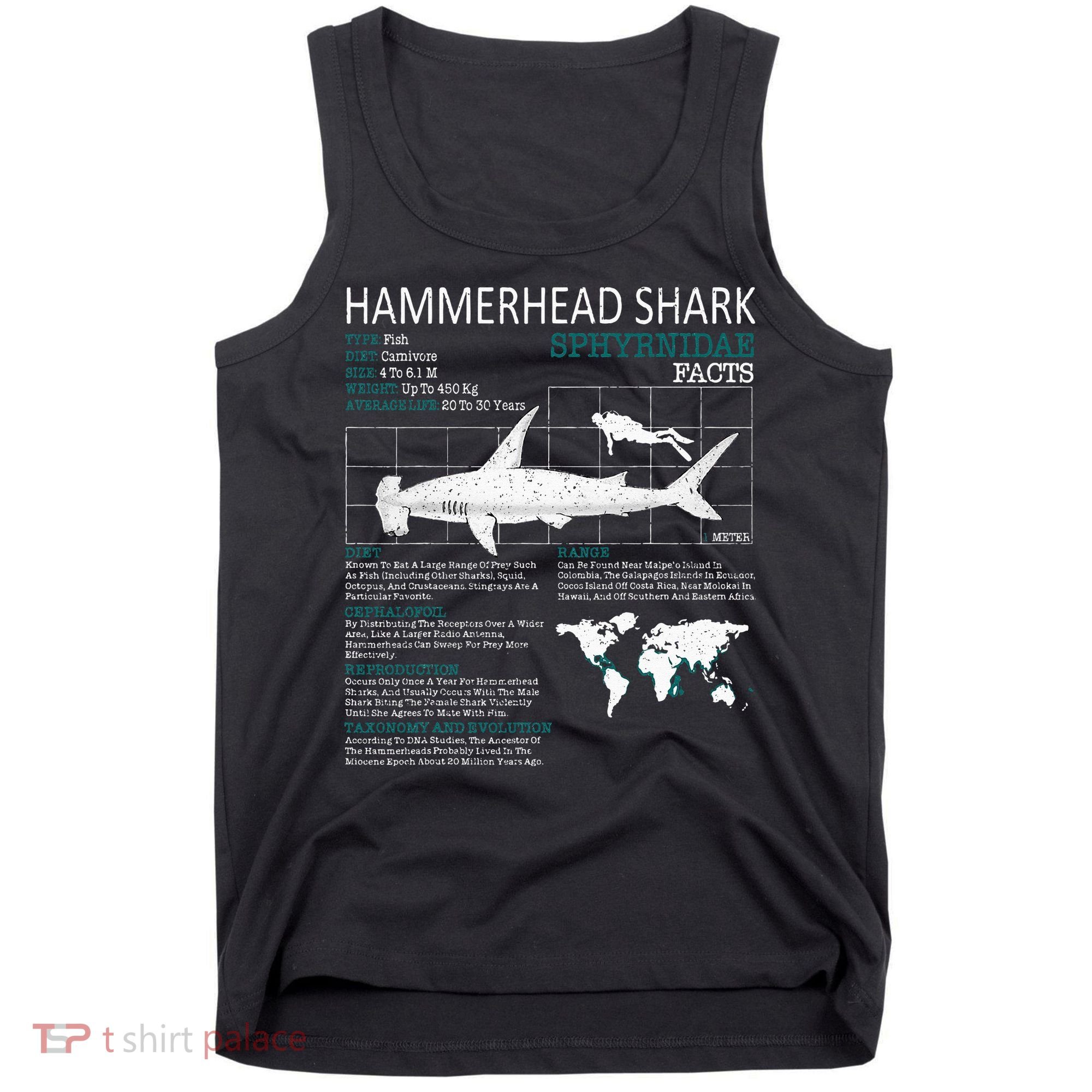 Hammerhead Shark Facts Shark Funny Lover Gift Tank Top