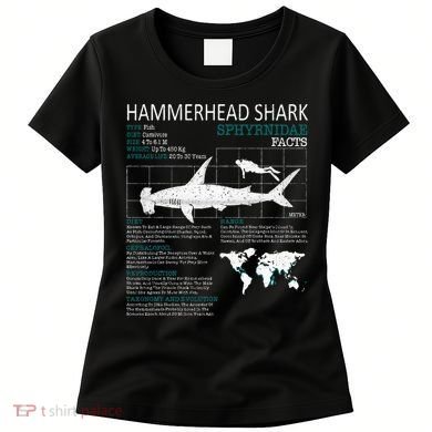 Hammerhead Shark Facts Shark Funny Lover Gift Women's T-Shirt