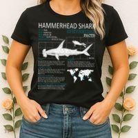 Hammerhead Shark Facts Shark Funny Lover Gift Women's T-Shirt thumb 2