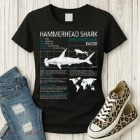 Hammerhead Shark Facts Shark Funny Lover Gift Women's T-Shirt thumb 3