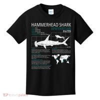 Hammerhead Shark Facts Shark Funny Lover Gift Kids T-Shirt thumb 0