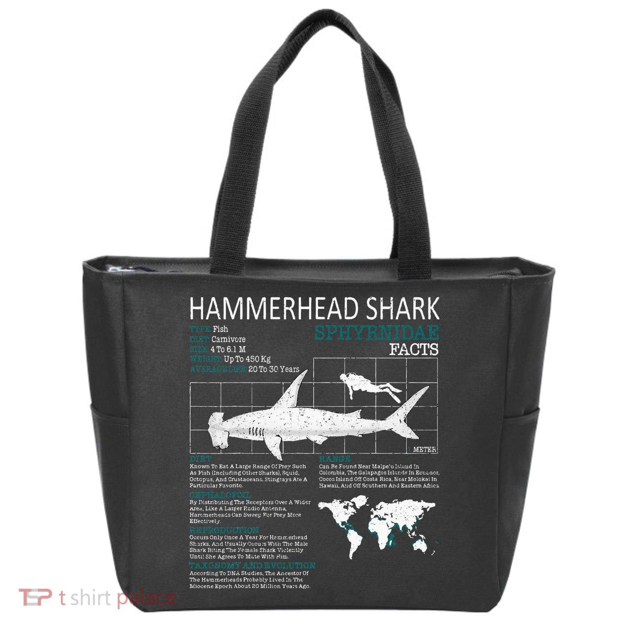 Hammerhead Shark Facts Shark Funny Lover Gift Tote Bag