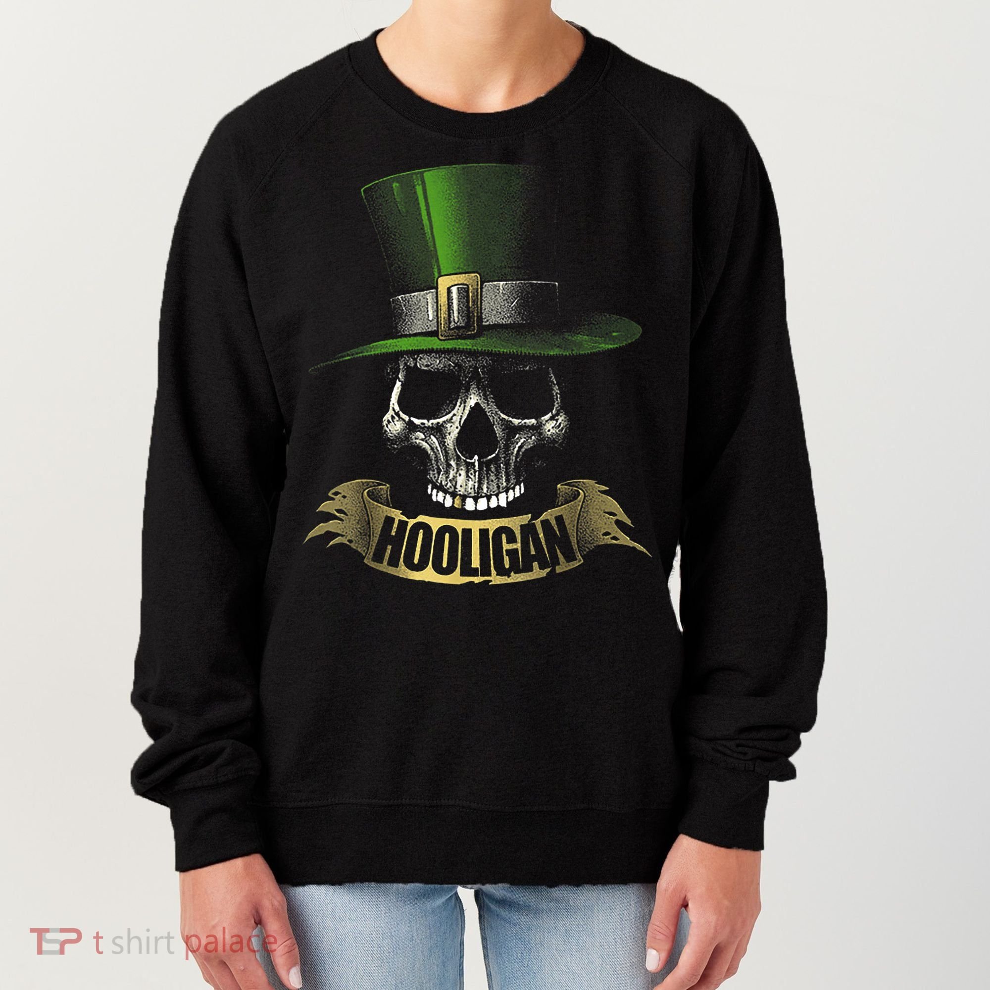 HOOLIGAN Skull Funny Irish Women's Sweatshirt