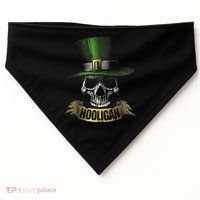 HOOLIGAN Skull Funny Irish USA-Made Doggie Bandana thumb 0