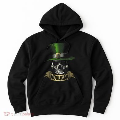 HOOLIGAN Skull Funny Irish Hoodie