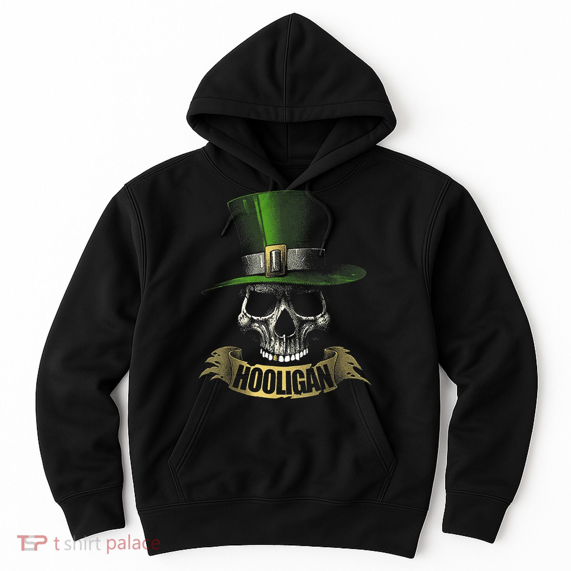 HOOLIGAN Skull Funny Irish Hoodie