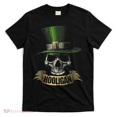 HOOLIGAN Skull Funny Irish T-Shirt