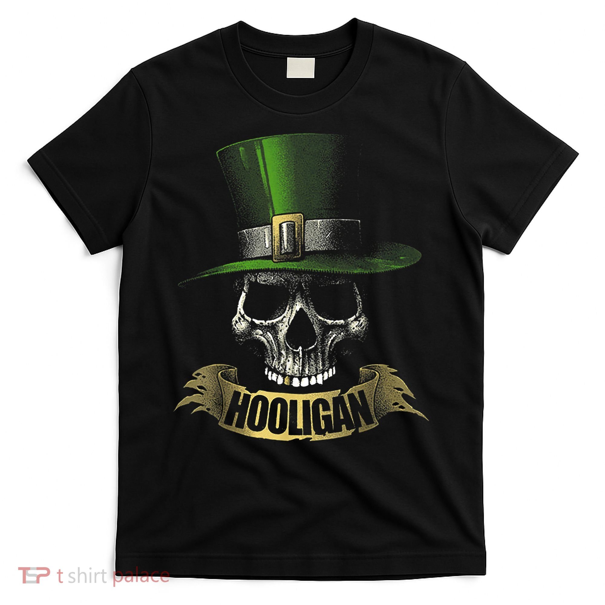 HOOLIGAN Skull Funny Irish T-Shirt