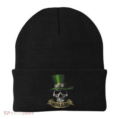 HOOLIGAN Skull Funny Irish Beanie