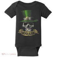 HOOLIGAN Skull Funny Irish Baby Bodysuit thumb 0