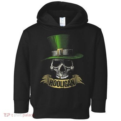 HOOLIGAN Skull Funny Irish Toddler Hoodie