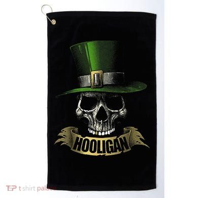 HOOLIGAN Skull Funny Irish Golf Towel