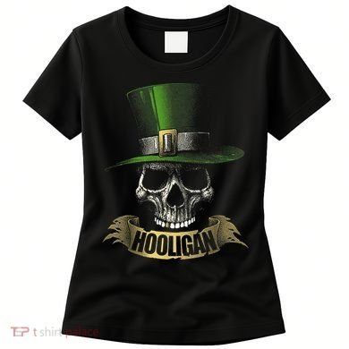 HOOLIGAN Skull Funny Irish Women's T-Shirt