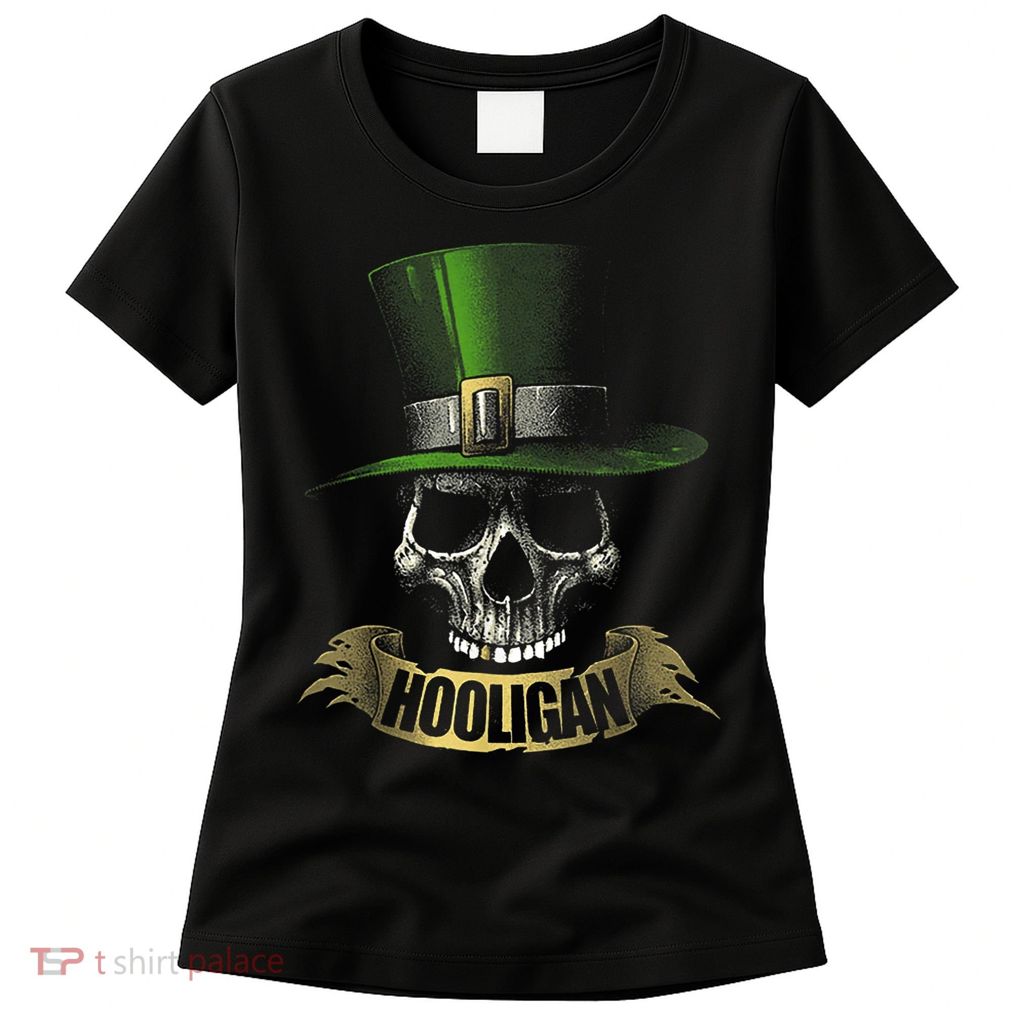 HOOLIGAN Skull Funny Irish Women's T-Shirt