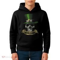 HOOLIGAN Skull Funny Irish Kids Hoodie thumb 4