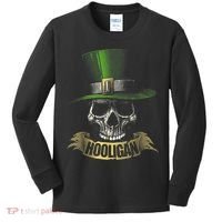 HOOLIGAN Skull Funny Irish Kids Long Sleeve Shirt thumb 0