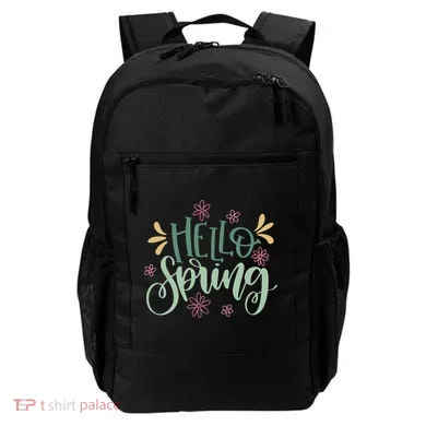 Hello Spring Flowers Backpack