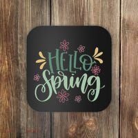 Hello Spring Flowers Coaster thumb 0