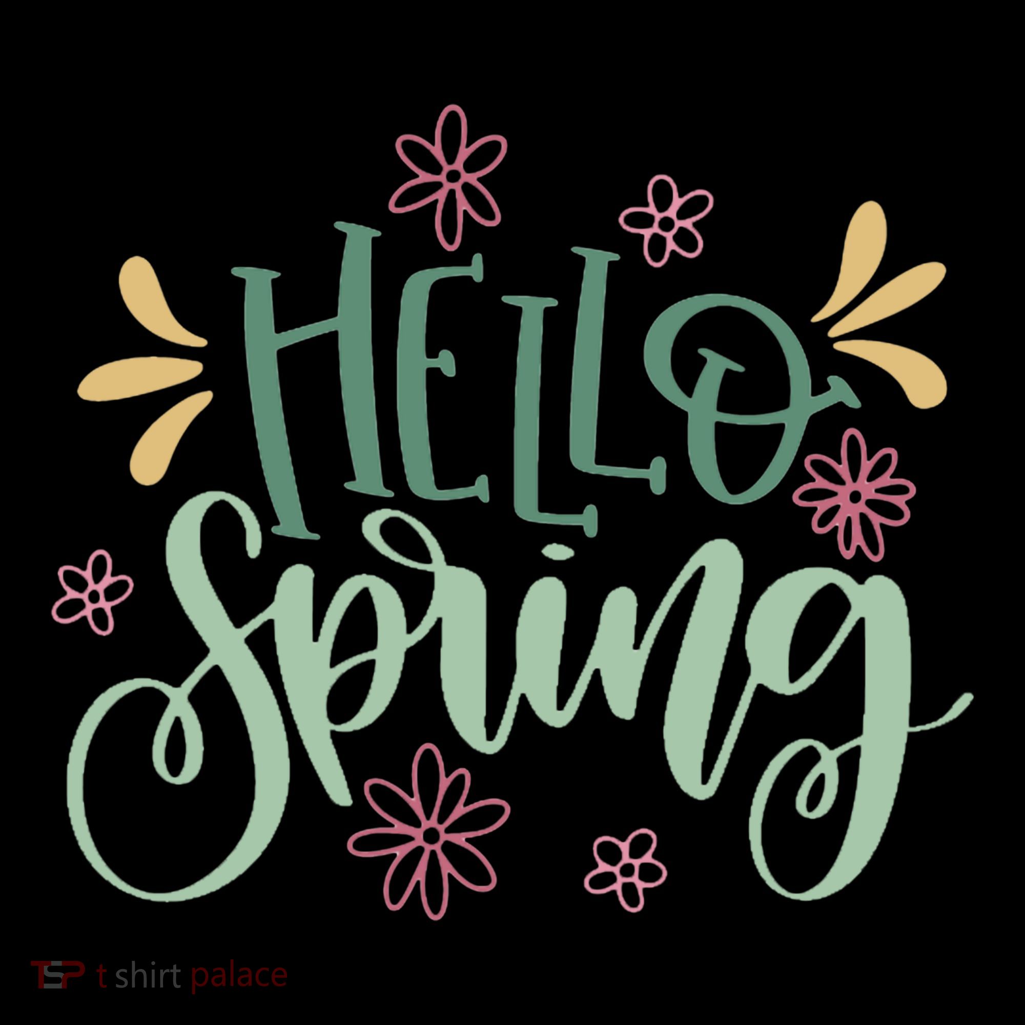 Hello Spring Flowers Toddler Hoodie