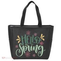 Hello Spring Flowers Tote Bag thumb 0