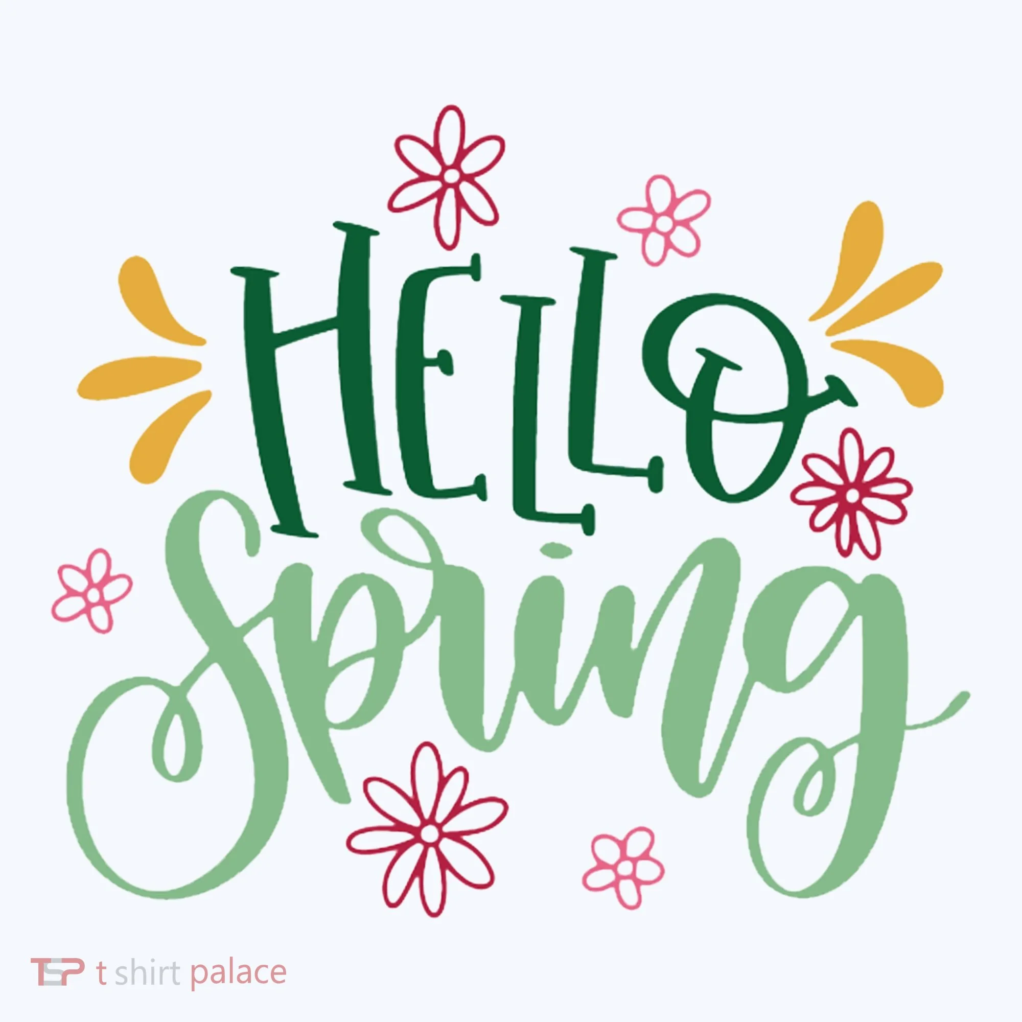 Hello Spring Flowers Doggie Tank